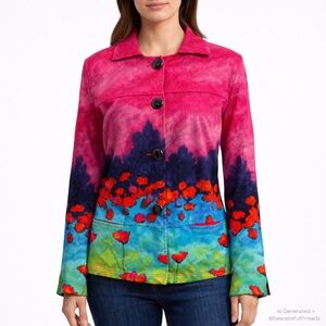 A.R.T. Simple by Dolcezza Stretch Art Print Jacket Medium